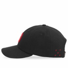 Pop Trading Company Men's O Six Panel Cap in Black 
