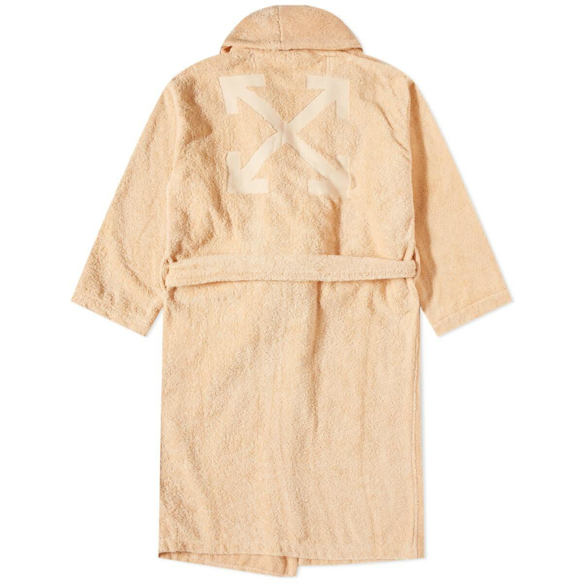 Off-White Arrow Pattern Bathrobe