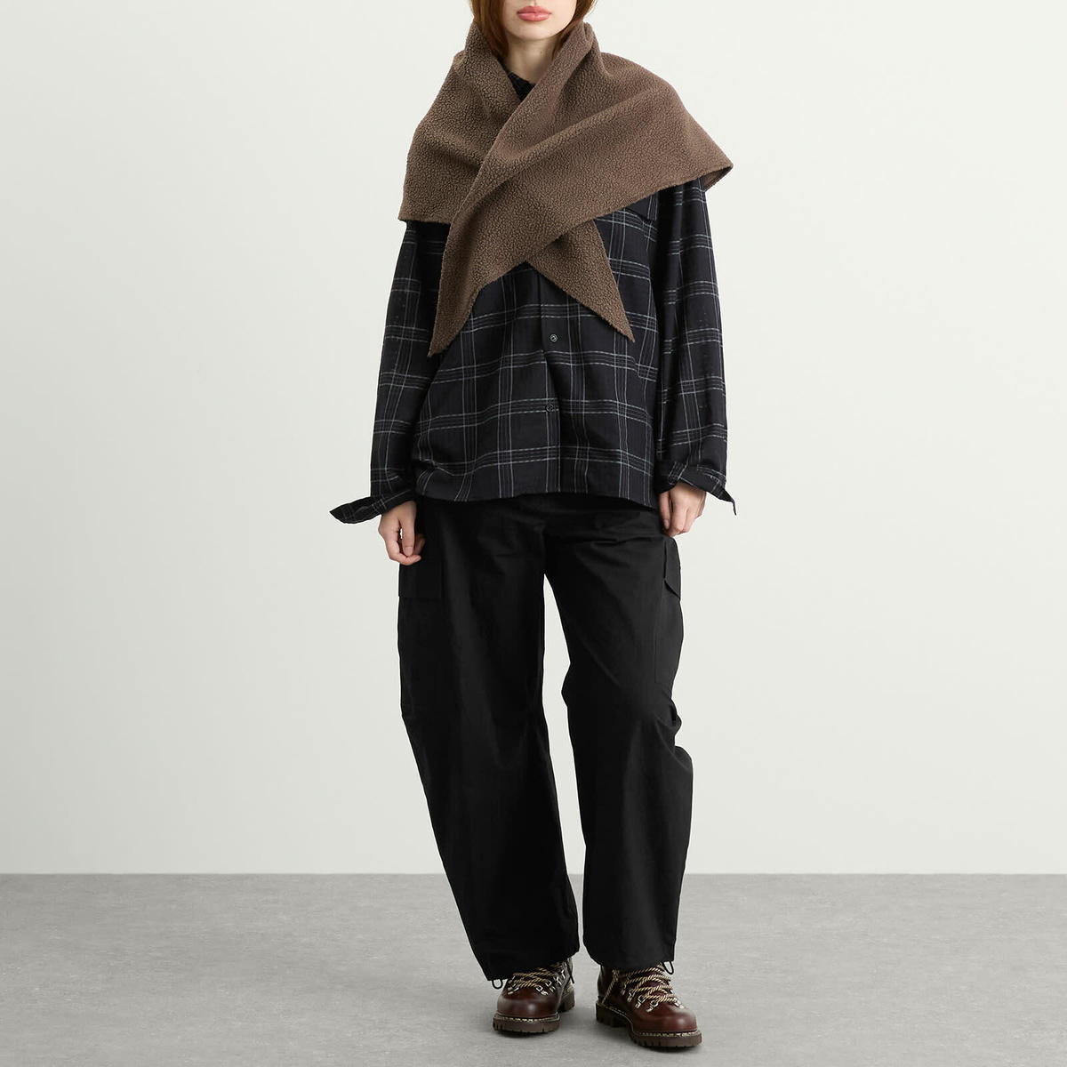 Hender Scheme Polartec Fleece Bandana in Khaki 