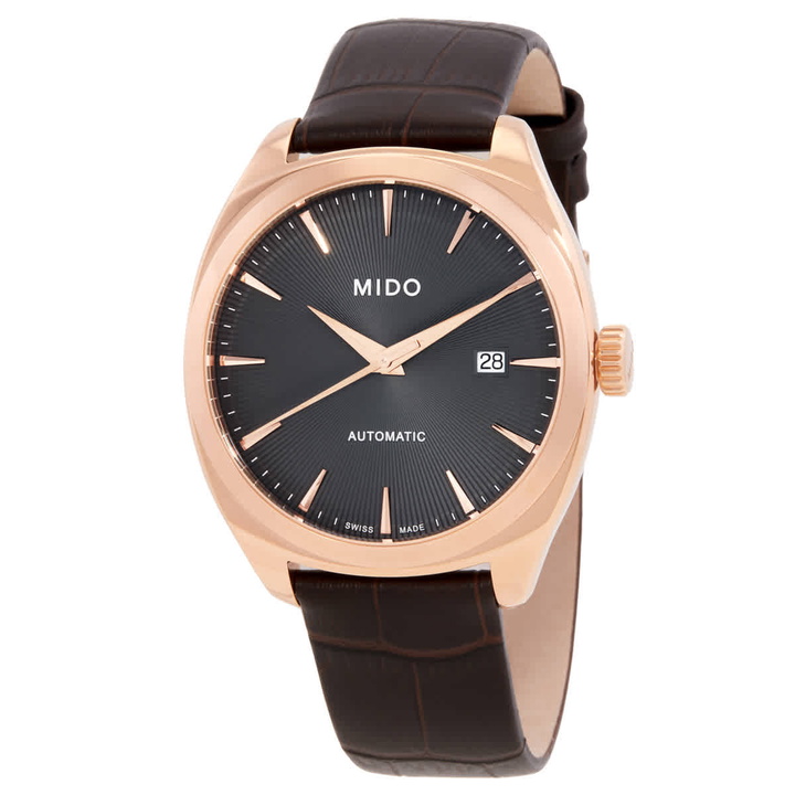 Photo: Mido Belluna Royal Automatic Grey Dial Mens Watch M0245073606100