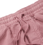 YMC - Jay Cotton and Linen-Blend Drawstring Shorts - Pink