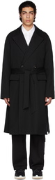 Juun.J Black Maxi Coat