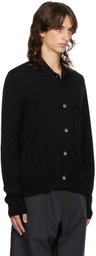 Comme des Garçons Homme Deux Black Buttoned Wool Cardigan