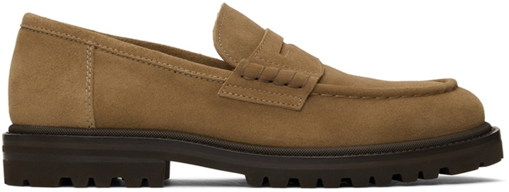 Photo: Brunello Cucinelli Tan Suede Lugged Loafer