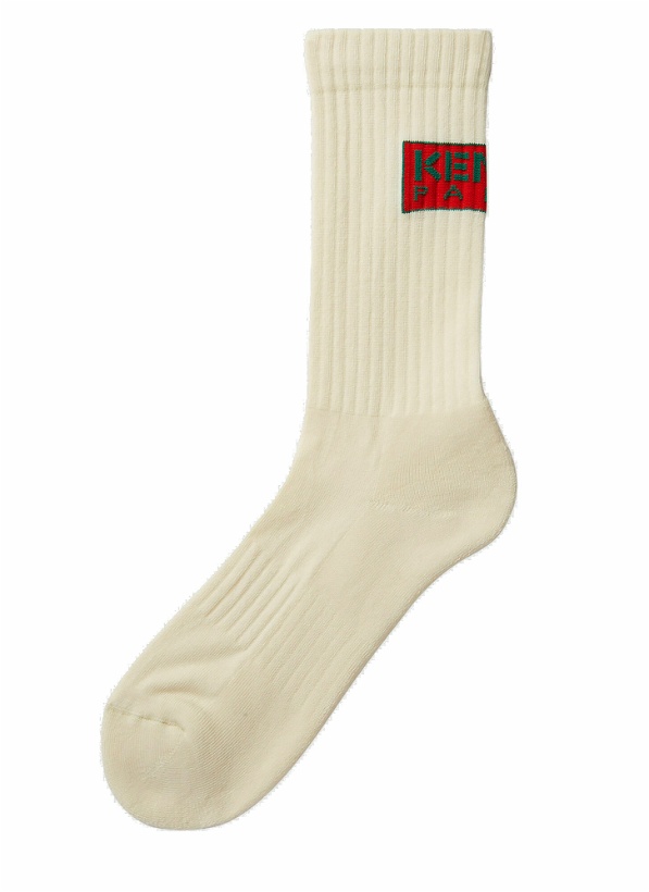 Photo: Logo Patch Socks in White