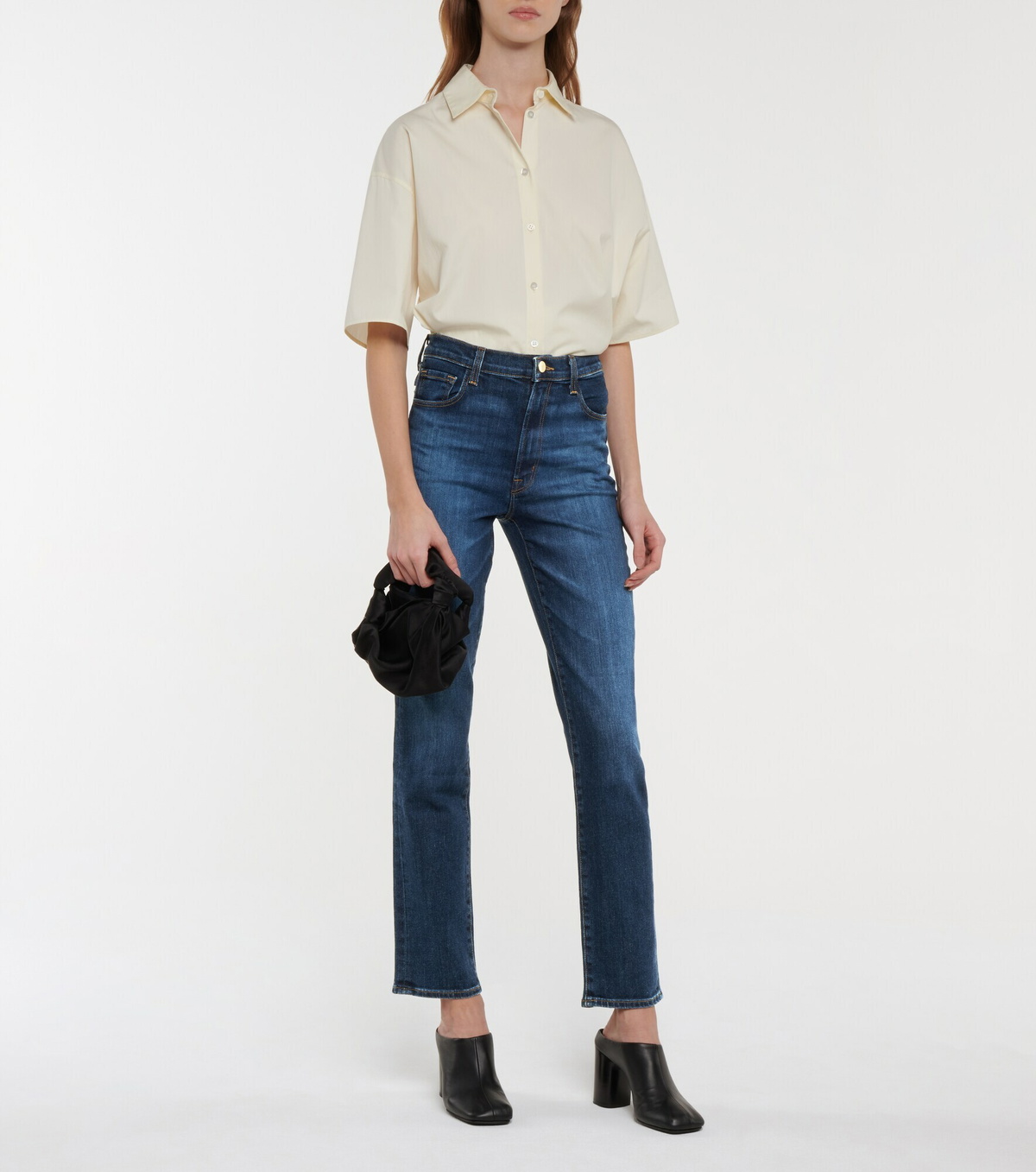 J Brand - Tegan high-rise straight jeans