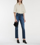 J Brand - Tegan high-rise straight jeans