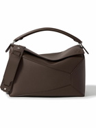 LOEWE - Puzzle Edge Large Logo-Debossed Full-Grain Leather Messenger Bag