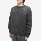 Dries Van Noten Men's Morane Marl Crew Knit in Grey
