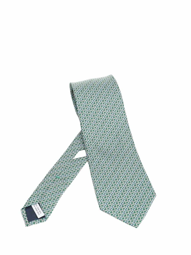 Photo: Ferragamo Gancini Print Tie
