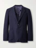 Orlebar Brown - Garret Unstructured Virgin Wool-Piqué Blazer - Blue