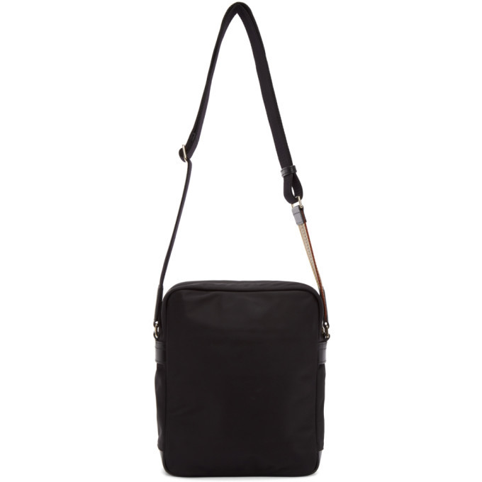 Paul Smith nylon × leather shoulder bag Paul Smith Black Nylon Crossbody Bag Paul Smith