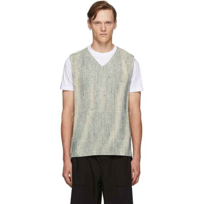 Photo: Homme Plisse Issey Miyake Off-White MC June Network Check Tank Top