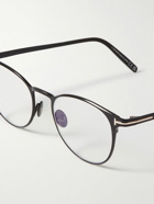 TOM FORD - Round-Frame Titanium Blue Light-Blocking Optical Glasses
