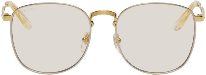 Photo: Gucci Gold Square Glasses