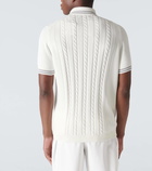 Brunello Cucinelli Cable-knit cotton polo sweater