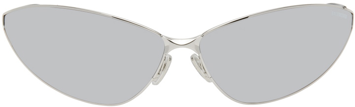 Photo: Balenciaga Silver Razor Cat Sunglasses