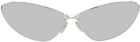 Balenciaga Silver Razor Cat Sunglasses