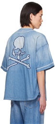mastermind JAPAN Blue Baseball Denim Shirt