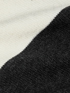 Theory - Hilles Striped Wool-Blend Sweater - Gray