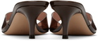 Gianvito Rossi Brown Elle 55 Mules