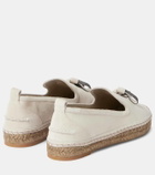 Brunello Cucinelli Monili-embellished suede espadrilles