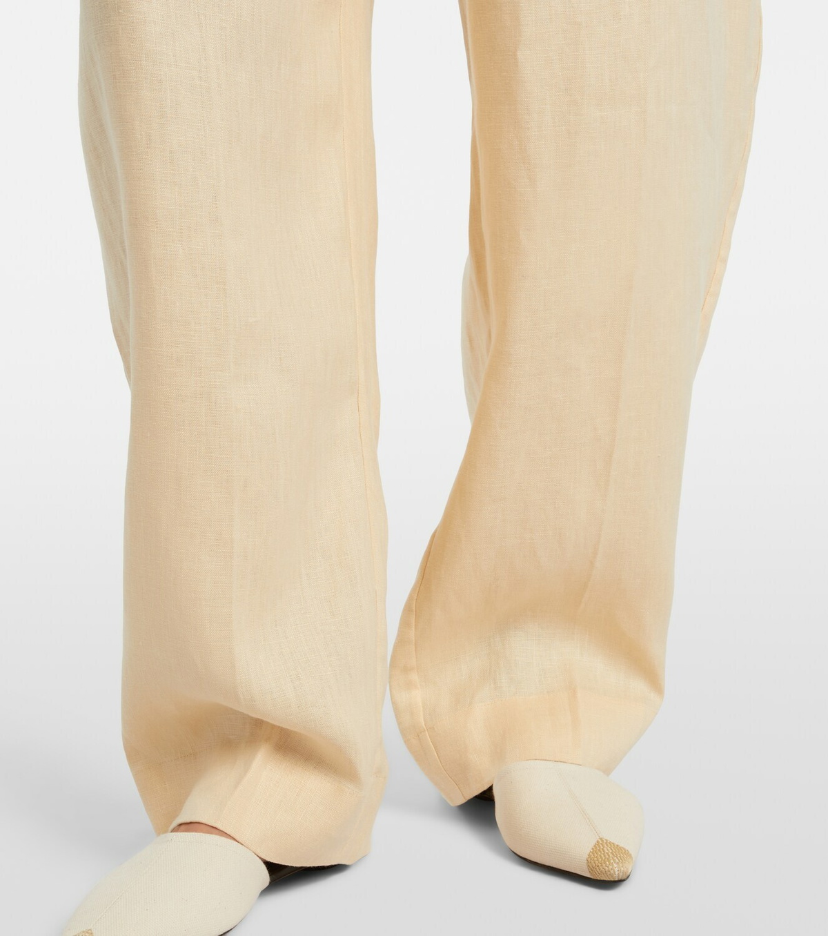 Posse Rio pleated linen barrel-leg pants