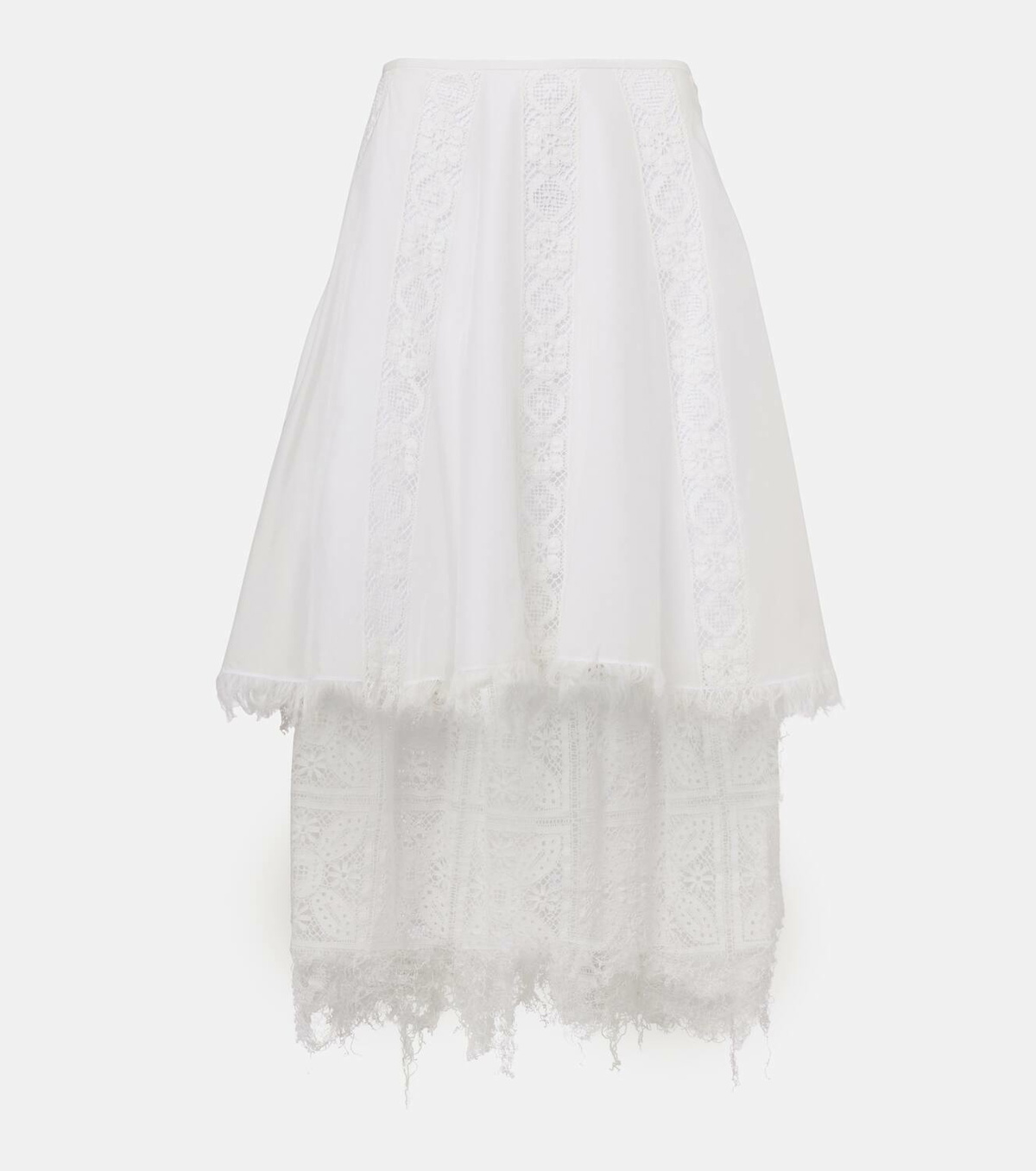LOEWE Paula's Ibiza cotton and silk midi skirt スカート 上質 Loewe Paula's Ibiza cotton and silk midi skirt Loewe