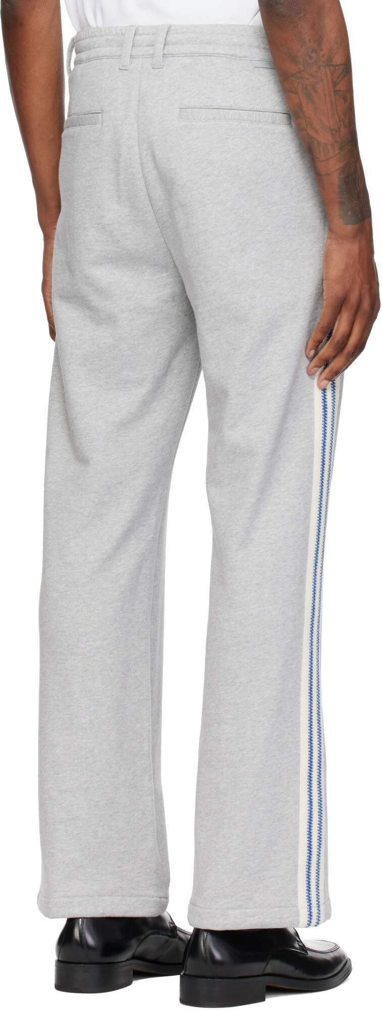 Solid Homme Gray Cotton Trousers