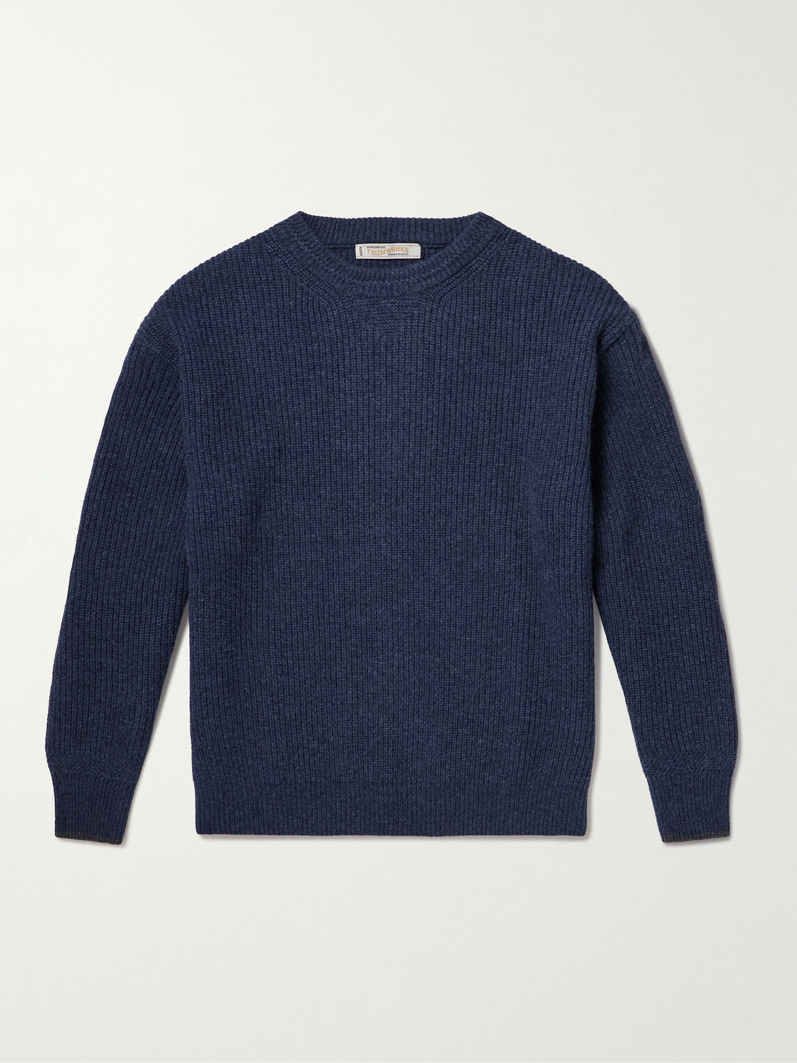 FrizmWORKS - Patch Wool-Blend Sweater - Blue