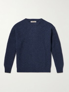 FrizmWORKS - Patch Wool-Blend Sweater - Blue