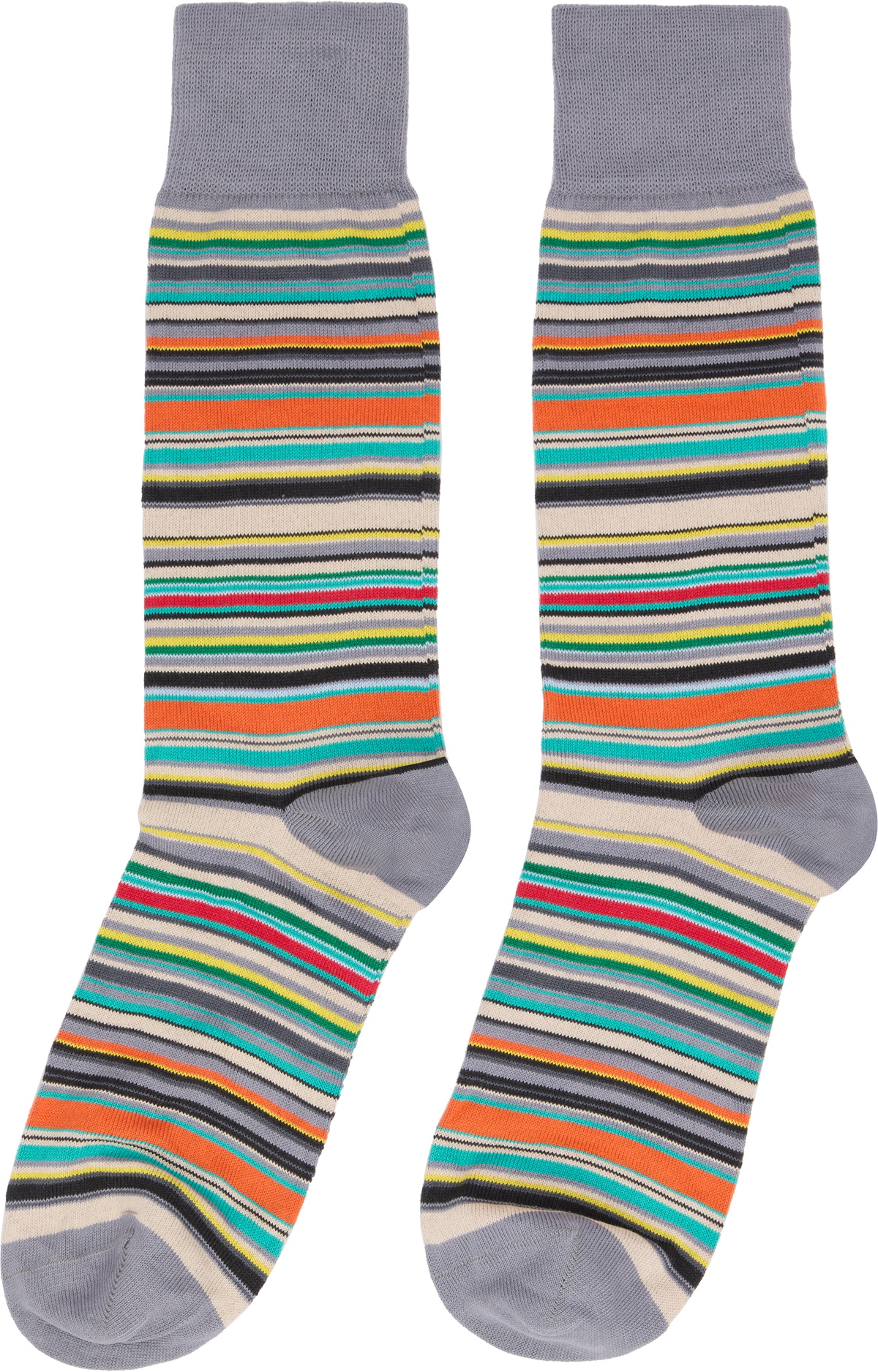 Paul Smith Six-Pack Multicolor 'Signature Stripe' Socks