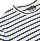 A.P.C. - Michael Striped Cotton-Jersey T-Shirt - Neutrals