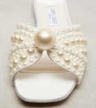 Jimmy Choo Siva embellished satin slides