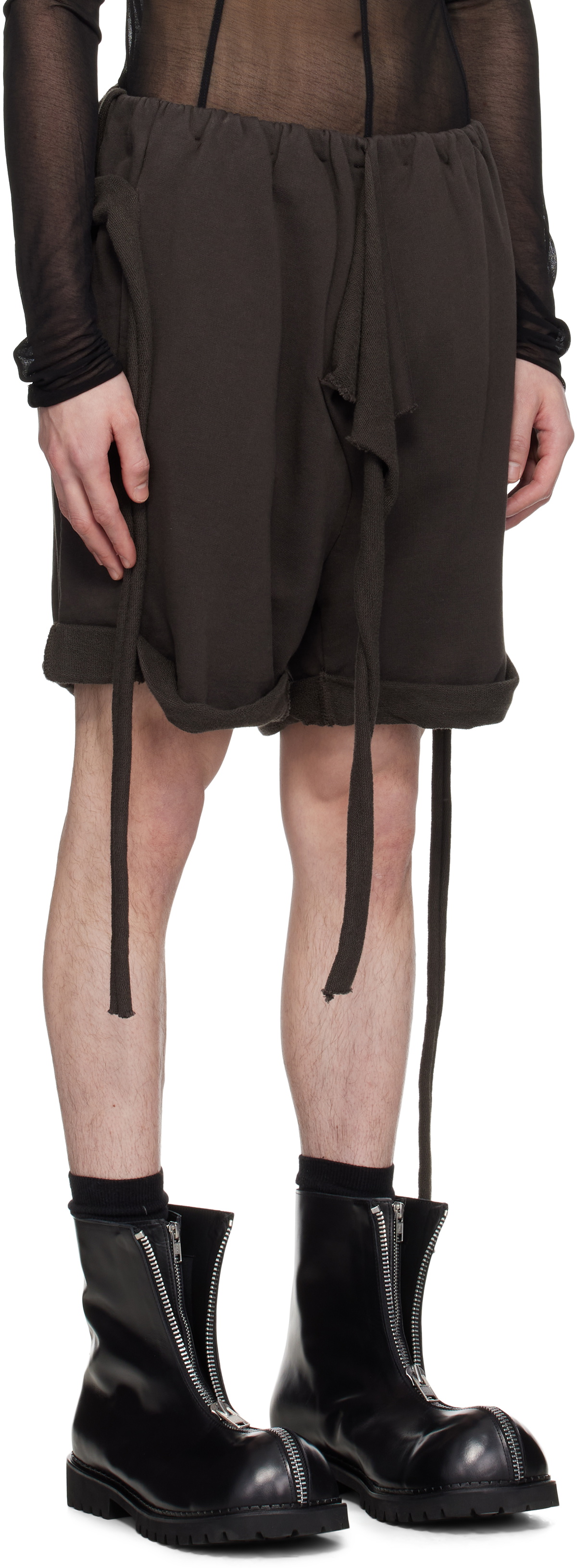 Ottolinger Brown Otto Rolled Track Shorts