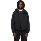 Stone Island Black Q100007 Warp Rib Nylon-TC Jacket