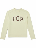 Pop Trading Company - Arch Logo-Appliquéd Cotton Sweater - Neutrals