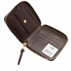 Visvim Men's Leather Bifold Wallet in Dark Brown