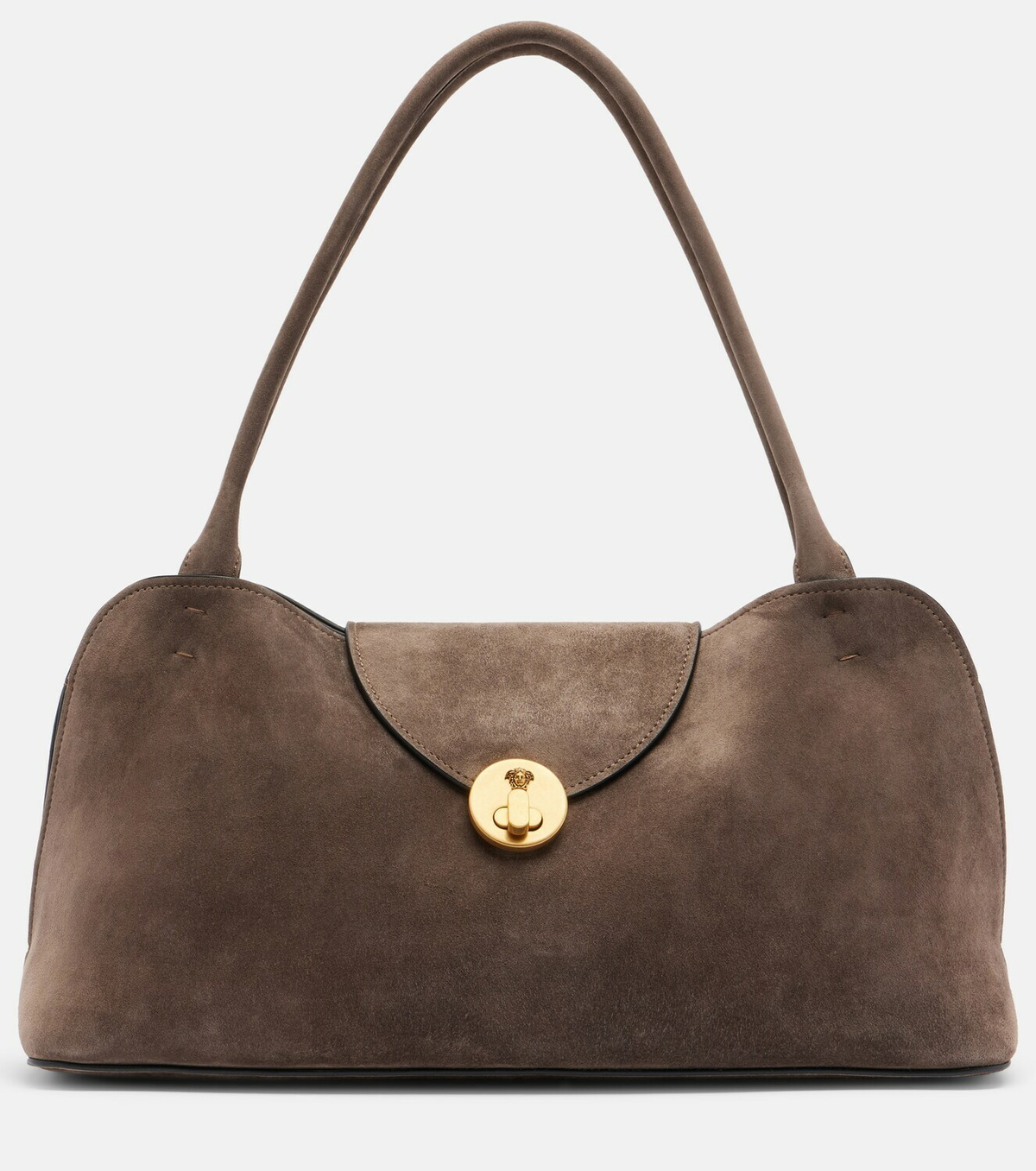 Versace Vivian suede shoulder bag