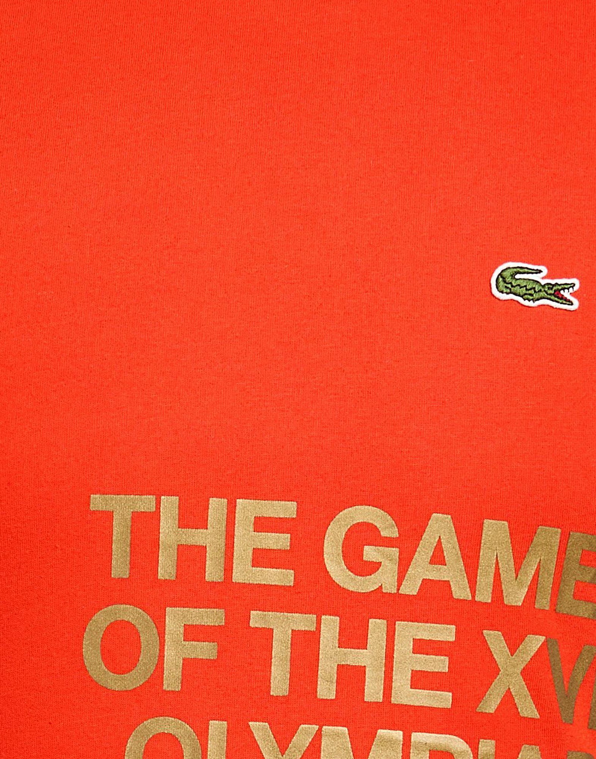 Lacoste Mens T-shirt in Tomato red