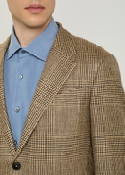 Zegna Houndstooth Woven Blazer Multicoloured 1