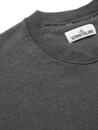 Stone Island - Logo-Appliquéd Loopback Cotton-Jersey Sweatshirt - Gray