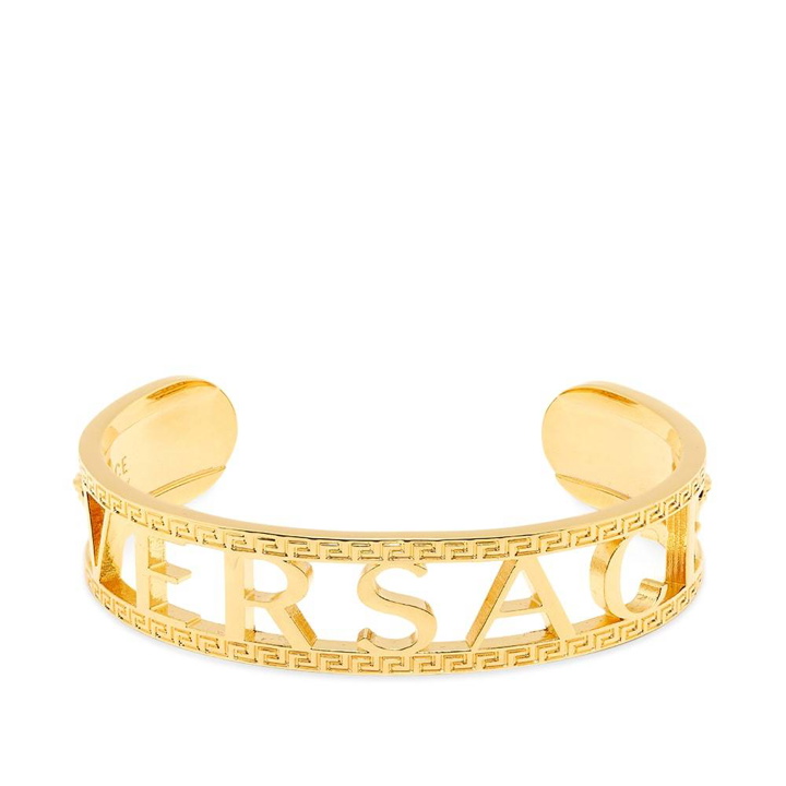 Photo: Versace Logo Cuff Bracelet
