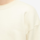 Auralee Men's Smooth Soft Crew Sweat in Ivory