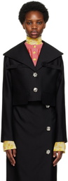 MINJUKIM Black Bojagi Jacket