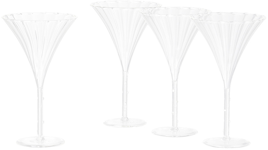 Sophie Lou Jacobsen Trumpet Aperitif Cocktail Glass Set, 4 pcs