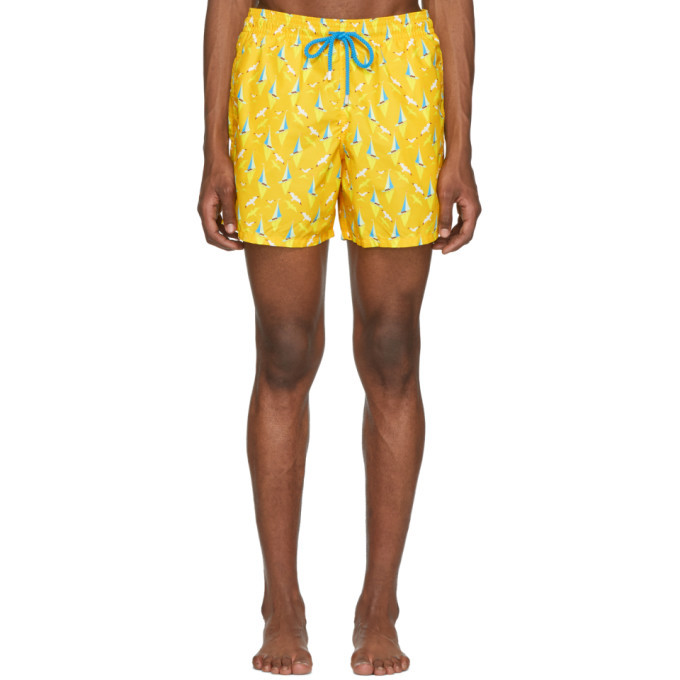 Photo: Vilebrequin Yellow Boat Moorea Swim Shorts