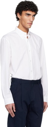 Balmain White Cotton Poplin Shirt