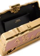 Chloe Soleil Minaudière Postcard Brass Clutch - Gold - One Size