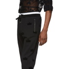 Dolce and Gabbana Black Crowns Lounge Pants